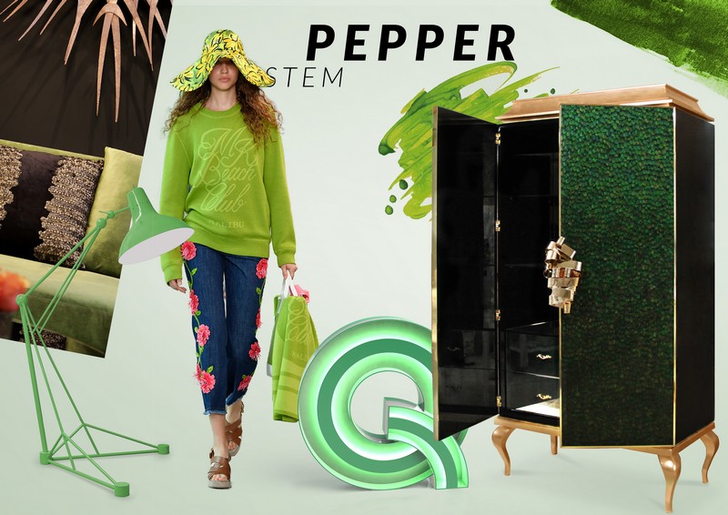 Color Trends 2019: Introduce Pepper Stem Into Your Home Decor 