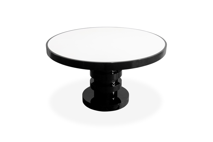 round center table with white upside