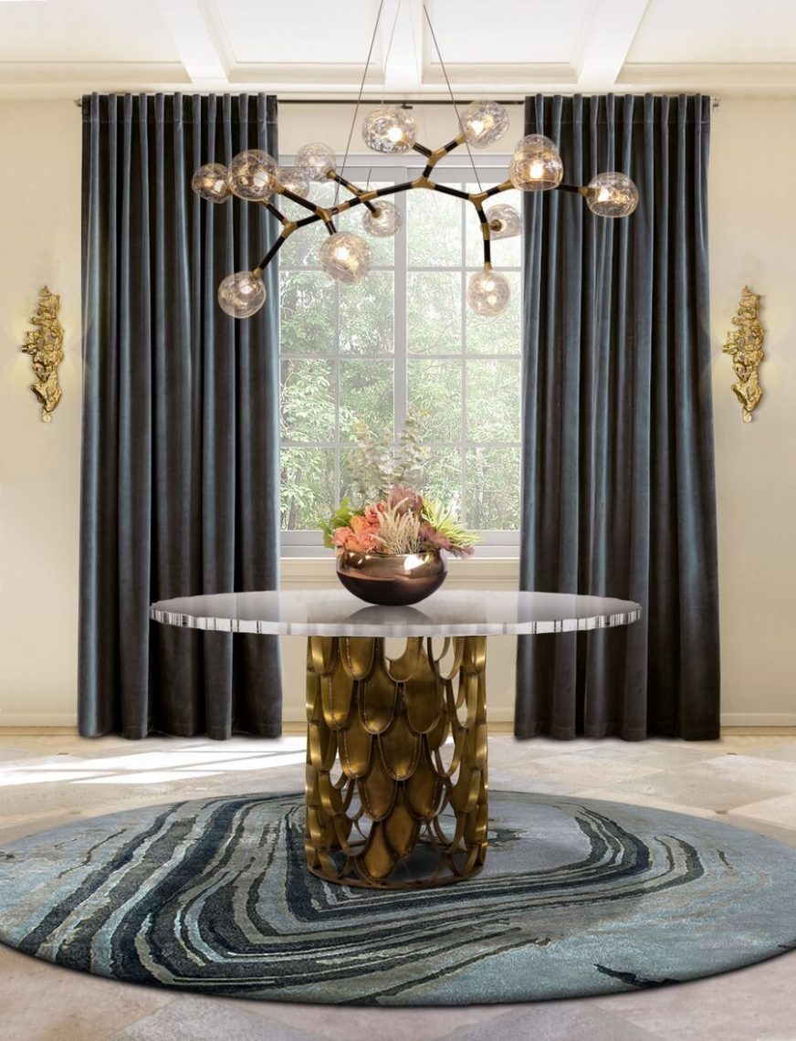 modern classic room with a center table